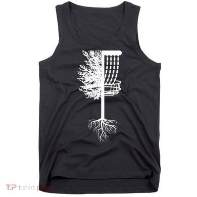 Retro Disc Golf Basket Tree Frisbee Golf Matching Tank Top
