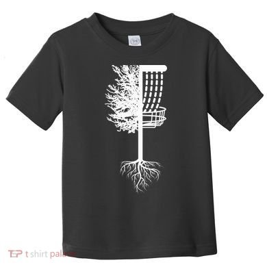 Retro Disc Golf Basket Tree Frisbee Golf Matching Toddler T-Shirt