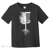 Retro Disc Golf Basket Tree Frisbee Golf Matching Toddler T-Shirt thumb 0