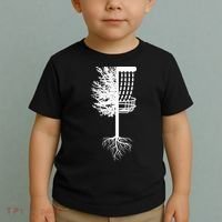 Retro Disc Golf Basket Tree Frisbee Golf Matching Toddler T-Shirt thumb 2