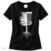Retro Disc Golf Basket Tree Frisbee Golf Matching Women's T-Shirt thumb 0