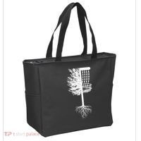 Retro Disc Golf Basket Tree Frisbee Golf Matching Tote Bag thumb 2