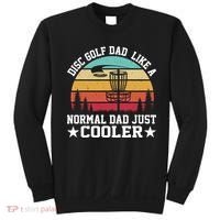Retro Disc Golf Dad Like Normal Dad Just Cooler Frisbee Sweatshirt thumb 0