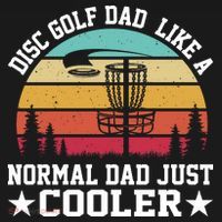 Retro Disc Golf Dad Like Normal Dad Just Cooler Frisbee Sweatshirt thumb 3