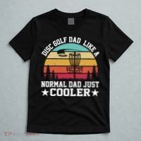 Retro Disc Golf Dad Like Normal Dad Just Cooler Frisbee T-Shirt thumb 5