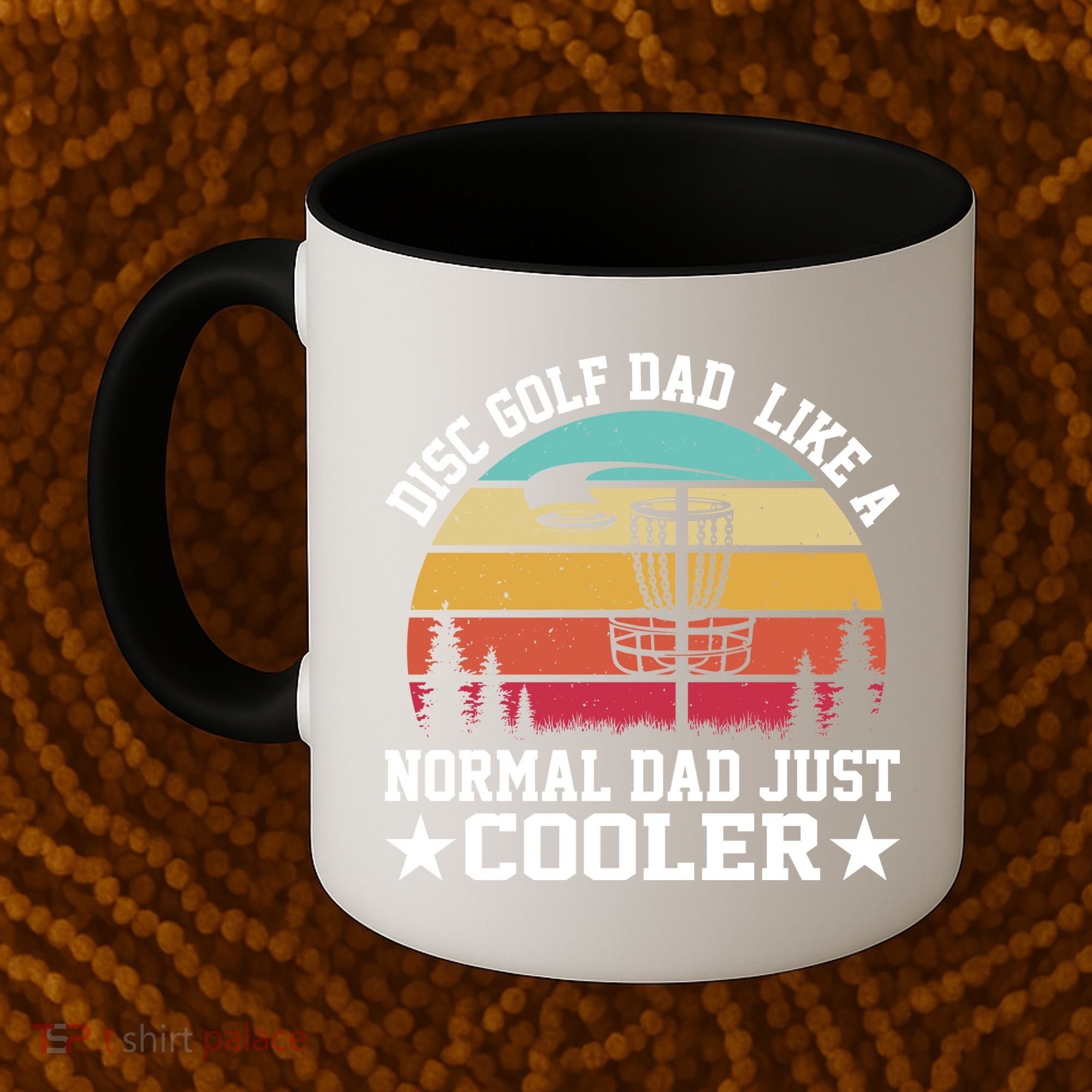Retro Disc Golf Dad Like Normal Dad Just Cooler Frisbee Coffee Mug