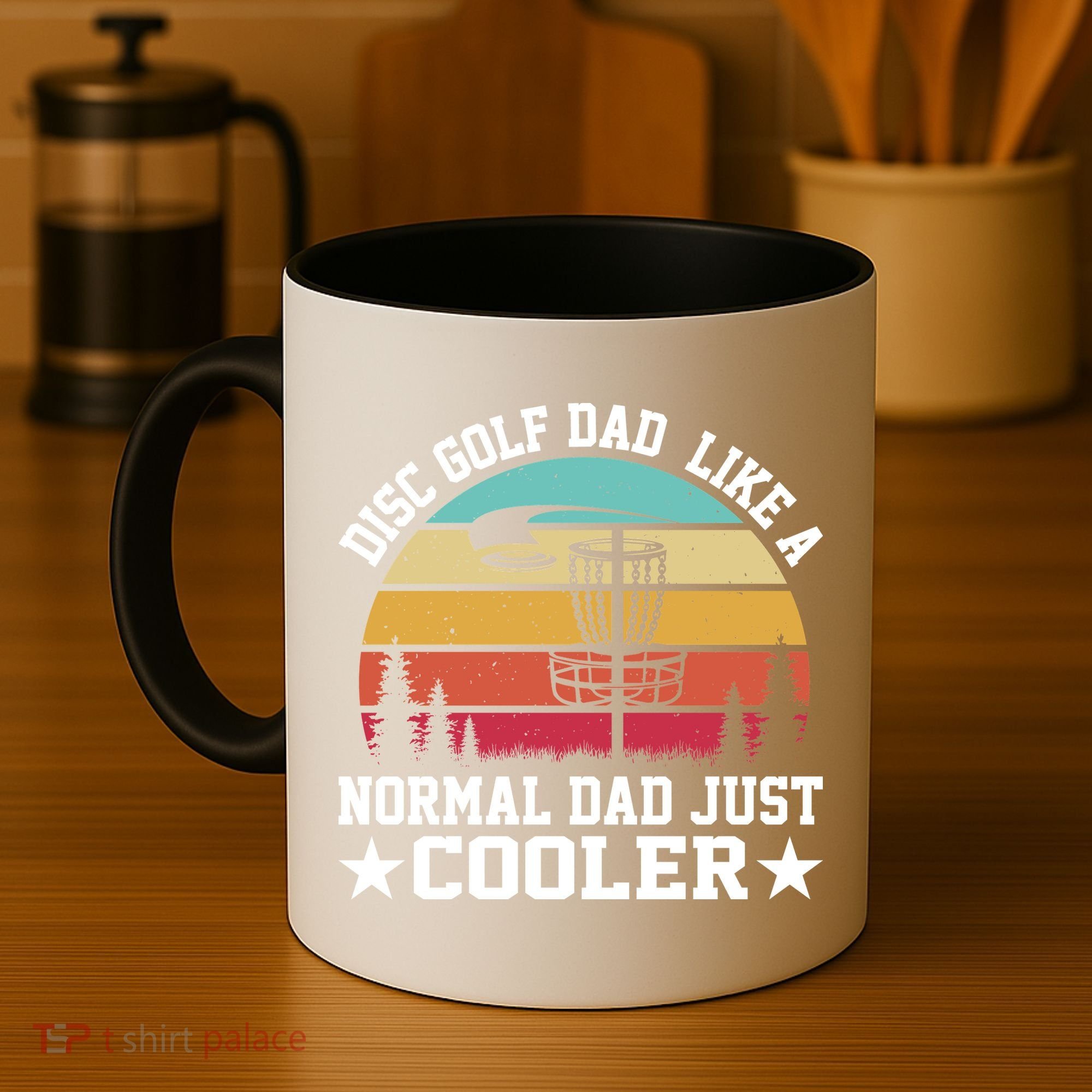 Retro Disc Golf Dad Like Normal Dad Just Cooler Frisbee Coffee Mug
