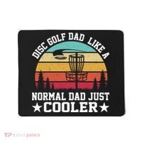 Retro Disc Golf Dad Like Normal Dad Just Cooler Frisbee Mousepad thumb 0