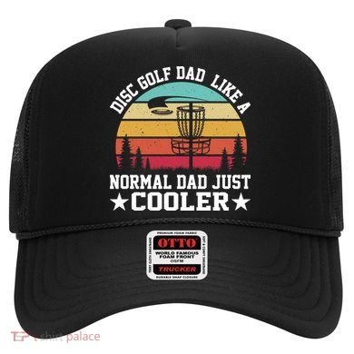 Retro Disc Golf Dad Like Normal Dad Just Cooler Frisbee Hat