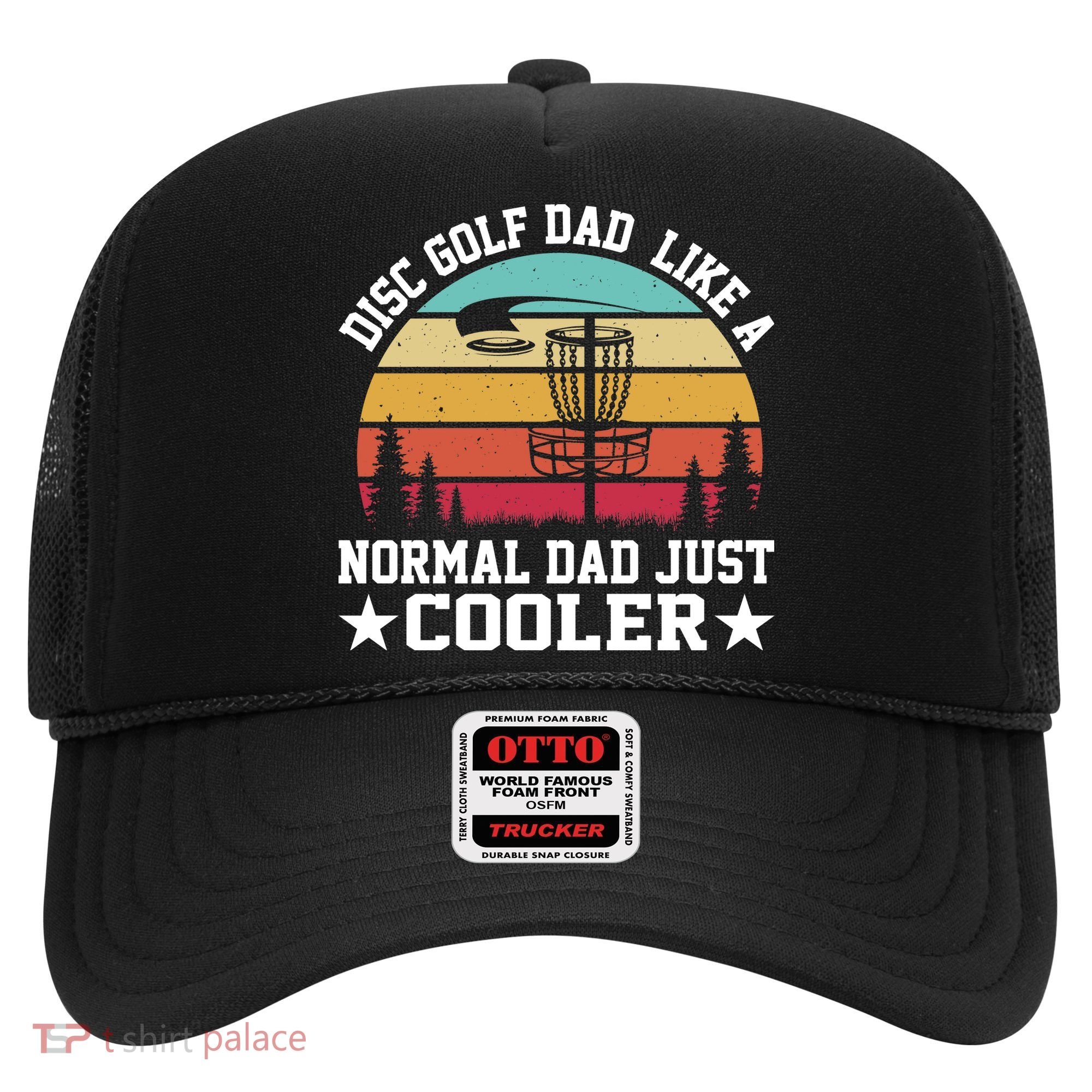 Retro Disc Golf Dad Like Normal Dad Just Cooler Frisbee Hat