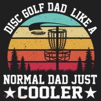 Retro Disc Golf Dad Like Normal Dad Just Cooler Frisbee Hat thumb 2
