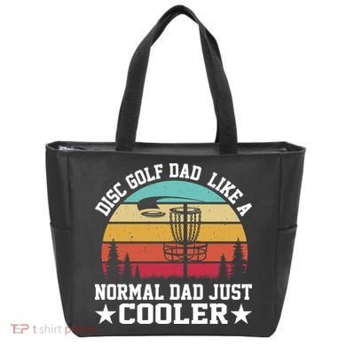 Retro Disc Golf Dad Like Normal Dad Just Cooler Frisbee Tote Bag