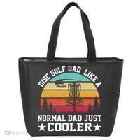Retro Disc Golf Dad Like Normal Dad Just Cooler Frisbee Tote Bag thumb 0