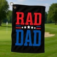 Rad Dad Gift Rad Dad FatherS Day Gift Golf Towel thumb 1