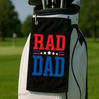 Rad Dad Gift Rad Dad FatherS Day Gift Golf Towel thumb 2
