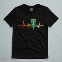 Retro DIsc Golf Shirt, Vintage Heartbeat Disc Golf Basket T-Shirt thumb 5
