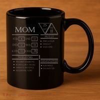 Roleplaying Dice Gamer Dragon Mom Stat Skills Wielding 11oz C Handle Ceramic Mug thumb 3