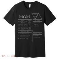 Roleplaying Dice Gamer Dragon Mom Stat Skills Wielding Premium T-Shirt thumb 0