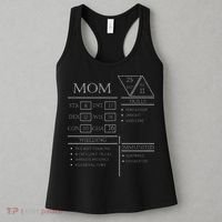 Roleplaying Dice Gamer Dragon Mom Stat Skills Wielding Women's Tank Top thumb 3