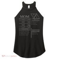 Roleplaying Dice Gamer Dragon Mom Stat Skills Wielding Women's Perfect Tri Rocker Tank thumb 0