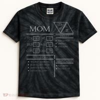 Roleplaying Dice Gamer Dragon Mom Stat Skills Wielding Kids Tie-Dye T-Shirt thumb 0