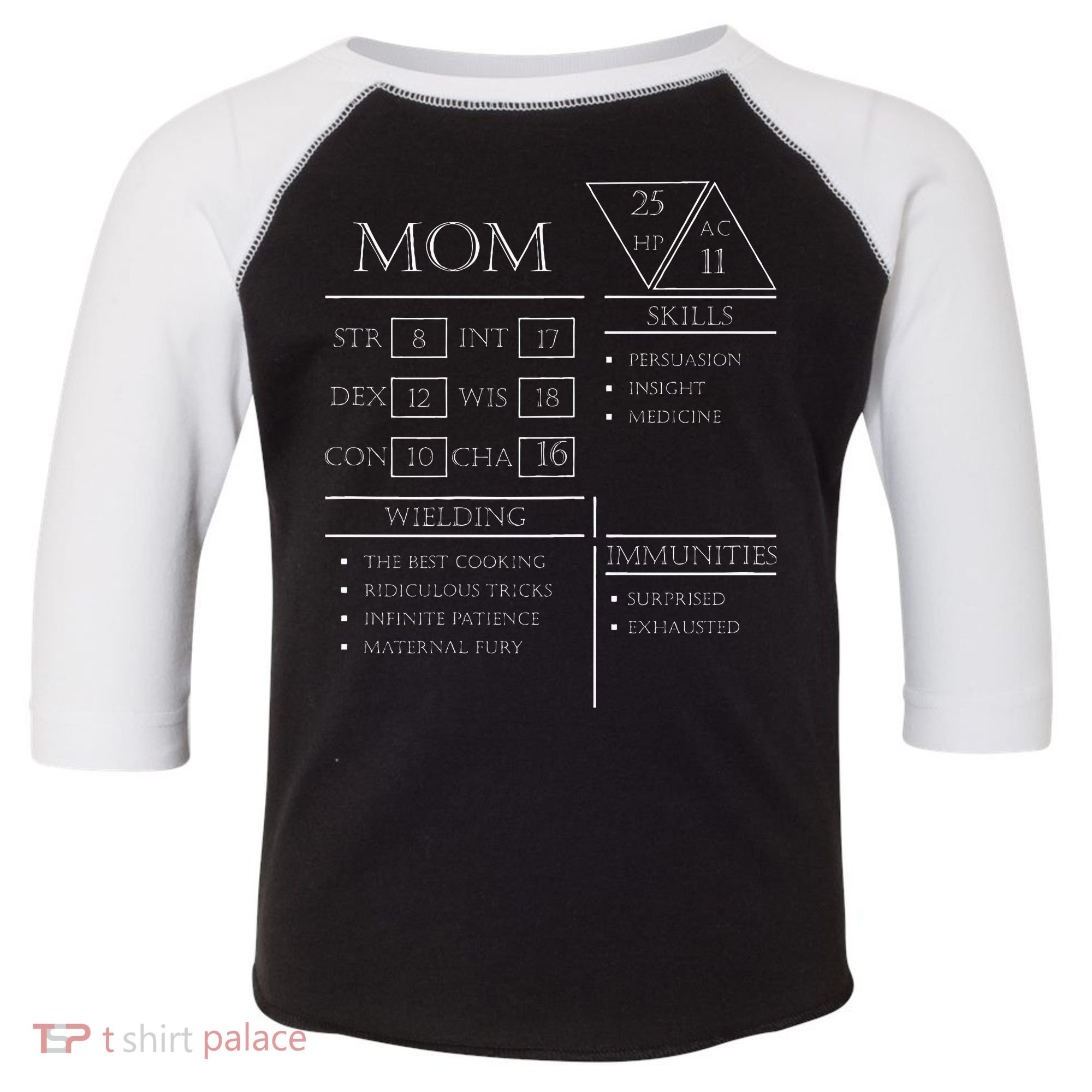 Roleplaying Dice Gamer Dragon Mom Stat Skills Wielding Toddler Fine Jersey T-Shirt