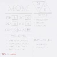 Roleplaying Dice Gamer Dragon Mom Stat Skills Wielding Garment-Dyed Sweatshirt thumb 2