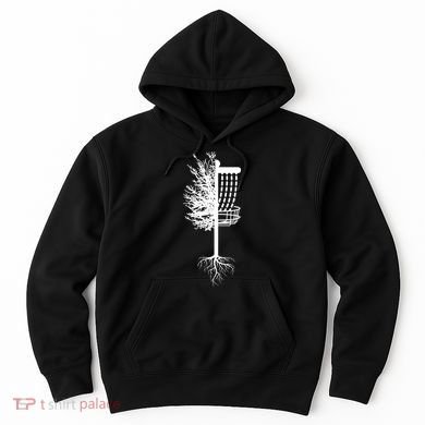 Retro Disc Golf Basket Tree Frisbee Golf Matching Hoodie
