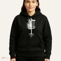 Retro Disc Golf Basket Tree Frisbee Golf Matching Hoodie thumb 5