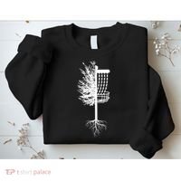Retro Disc Golf Basket Tree Frisbee Golf Matching Sweatshirt thumb 2