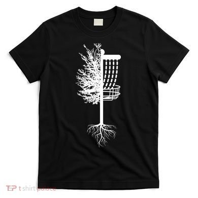Retro Disc Golf Basket Tree Frisbee Golf Matching T-Shirt