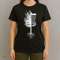 Retro Disc Golf Basket Tree Frisbee Golf Matching T-Shirt thumb 4