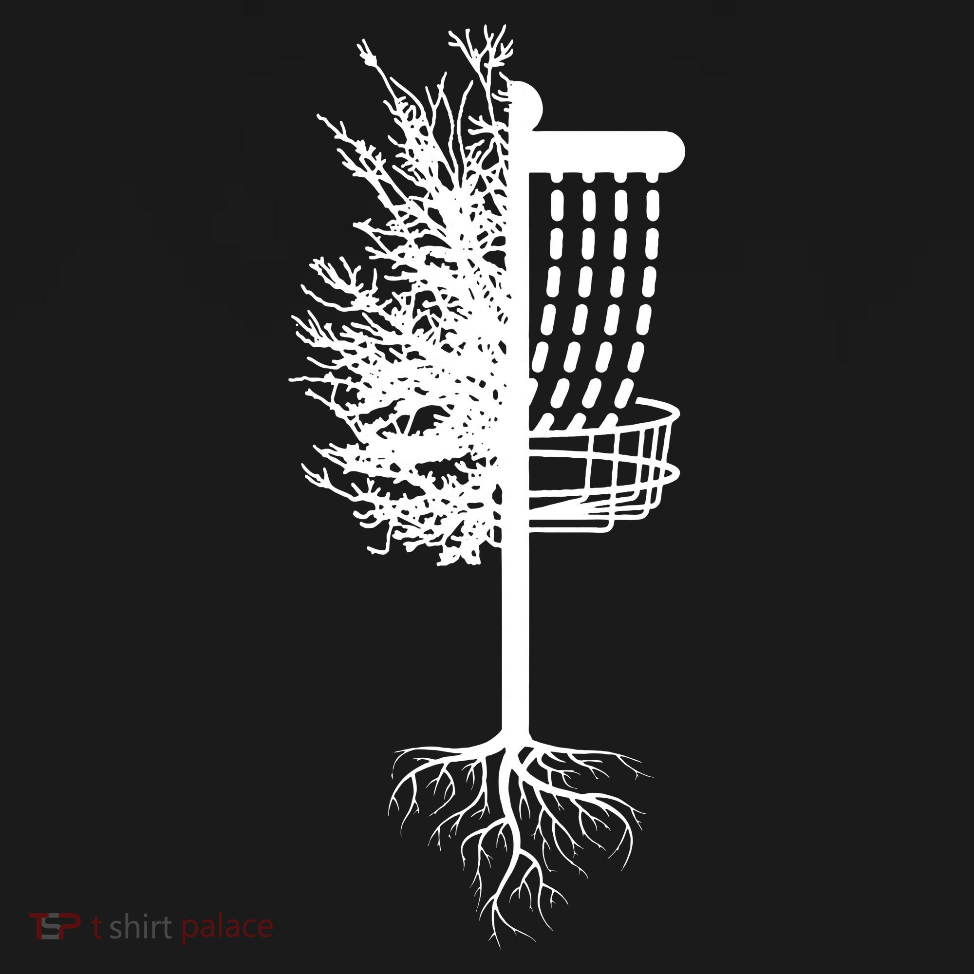 Retro Disc Golf Basket Tree Frisbee Golf Matching Polo