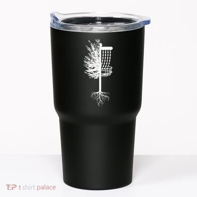 Retro Disc Golf Basket Tree Frisbee Golf Matching Tumbler