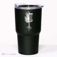 Retro Disc Golf Basket Tree Frisbee Golf Matching Tumbler thumb 0