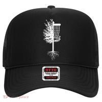 Retro Disc Golf Basket Tree Frisbee Golf Matching Hat thumb 0