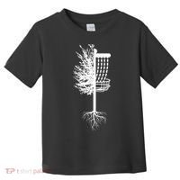 Retro Disc Golf Basket Tree Frisbee Golf Matching Toddler T-Shirt thumb 0
