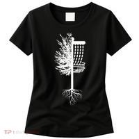 Retro Disc Golf Basket Tree Frisbee Golf Matching Women's T-Shirt thumb 0