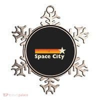 Retro Distressed Houston Baseball Space City Ornament thumb 0