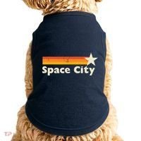 Retro Distressed Houston Baseball Space City Doggie Tank thumb 0