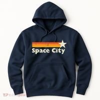 Retro Distressed Houston Baseball Space City Hoodie thumb 0