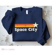 Retro Distressed Houston Baseball Space City Sweatshirt thumb 2