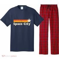 Retro Distressed Houston Baseball Space City Pajama Set thumb 0