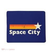 Retro Distressed Houston Baseball Space City Mousepad thumb 0