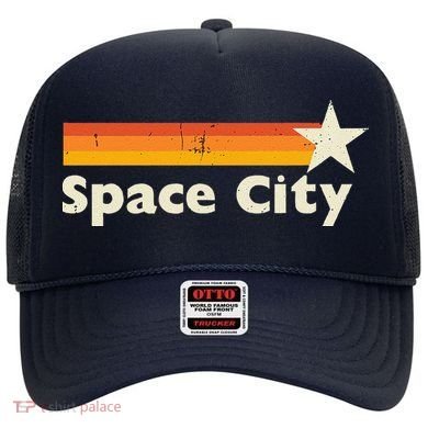 Retro Distressed Houston Baseball Space City Hat