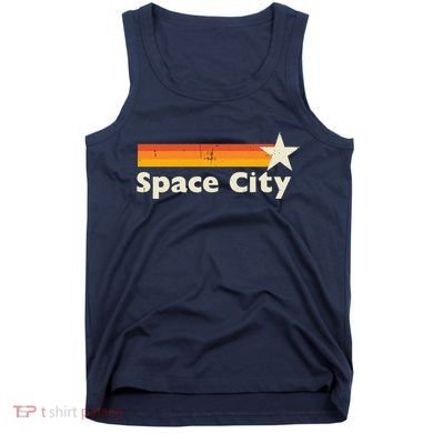 Retro Distressed Houston Baseball Space City Tank Top