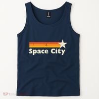 Retro Distressed Houston Baseball Space City Tank Top thumb 2