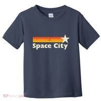 Retro Distressed Houston Baseball Space City Toddler T-Shirt thumb 0