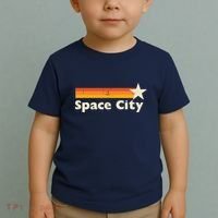 Retro Distressed Houston Baseball Space City Toddler T-Shirt thumb 2