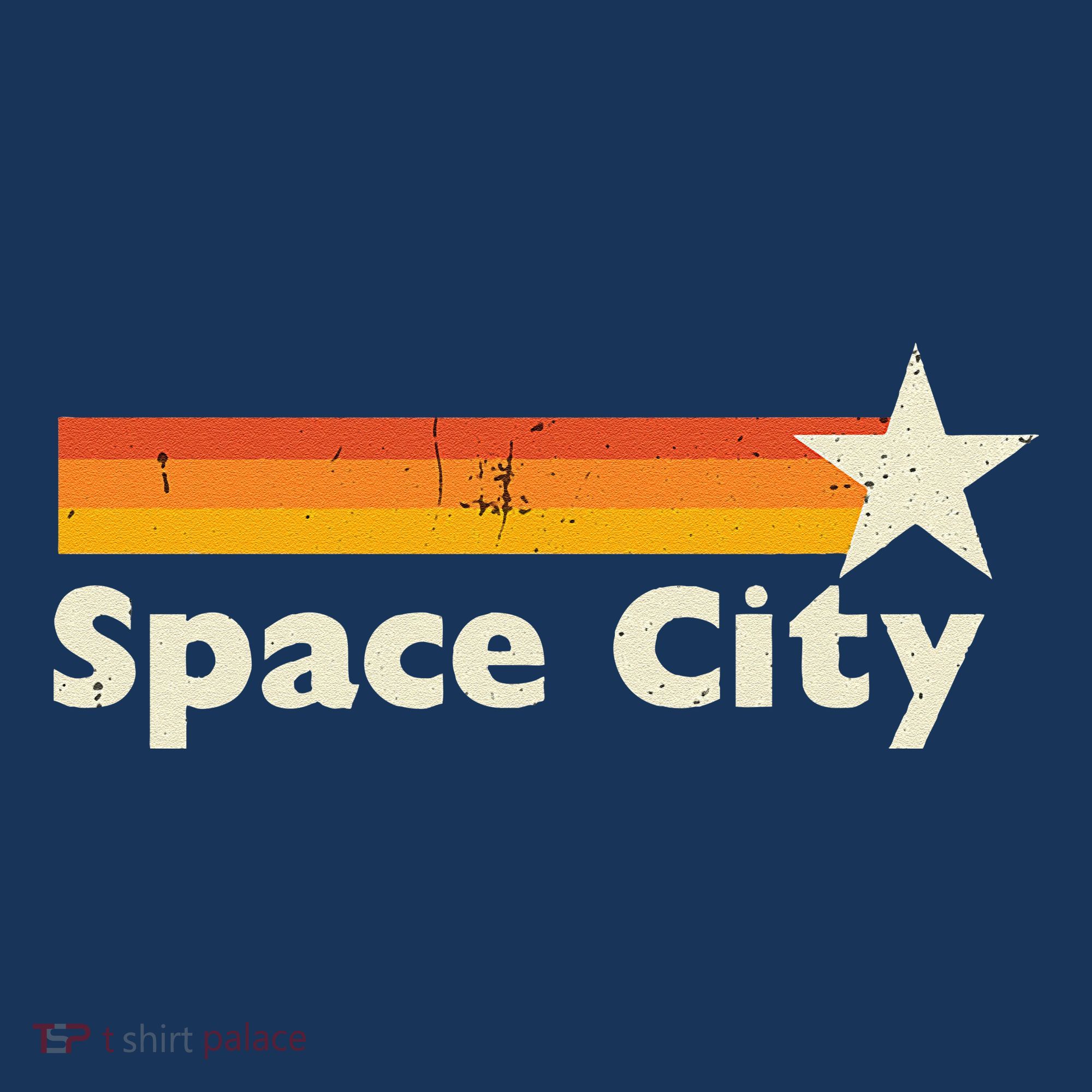 Retro Distressed Houston Baseball Space City Kids Hoodie